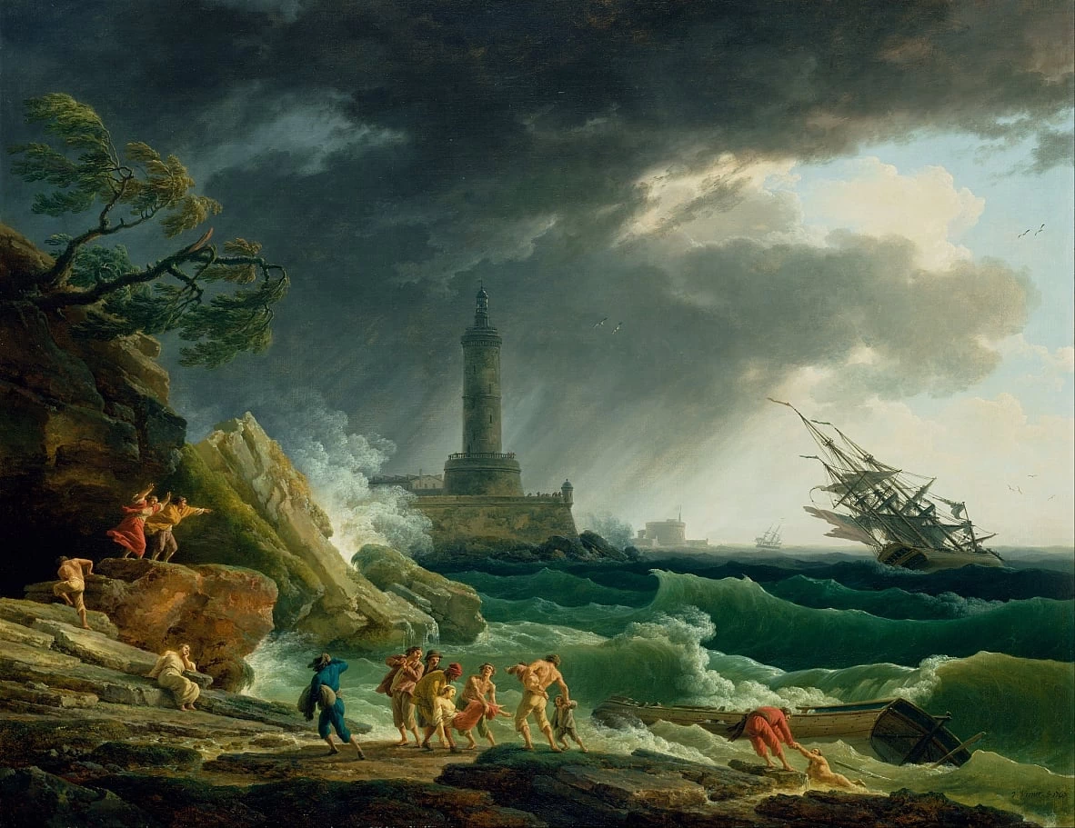   207-Una tempesta su una costa mediterranea-J. Paul Getty Museum, Los Angeles